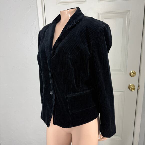 J. Peterman Women's Jacket 16 Corduroy Blazer Career Designer Cotton Button GG11 - Picture 2 of 5